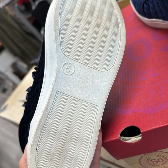 SO Authentic American heritage style Stacey size 5, navy velvet high top - Picture 5 of 6